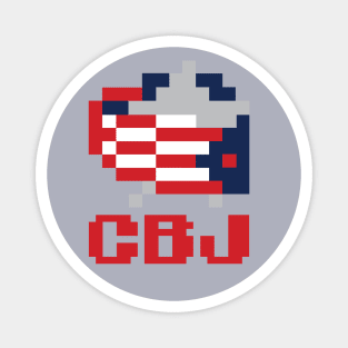 Blue Jackets Tecmo Bowl Logo Magnet